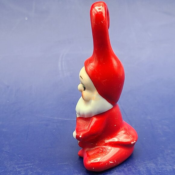 Vintage MCM Japan Christmas Elf Pixie Gnome Santa Hanger Gold Star Kitsch - Picture 4 of 11